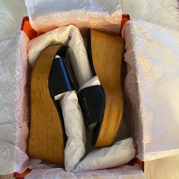 Tory Burch 80MM Ines Wedges 8.5 - Picture 2 of 7